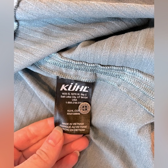 Kuhl AIRKÜHL™ POLO Summit Gray Size XXL Gorpcore Golf Outdoor Light Sage Green - Picture 4 of 7